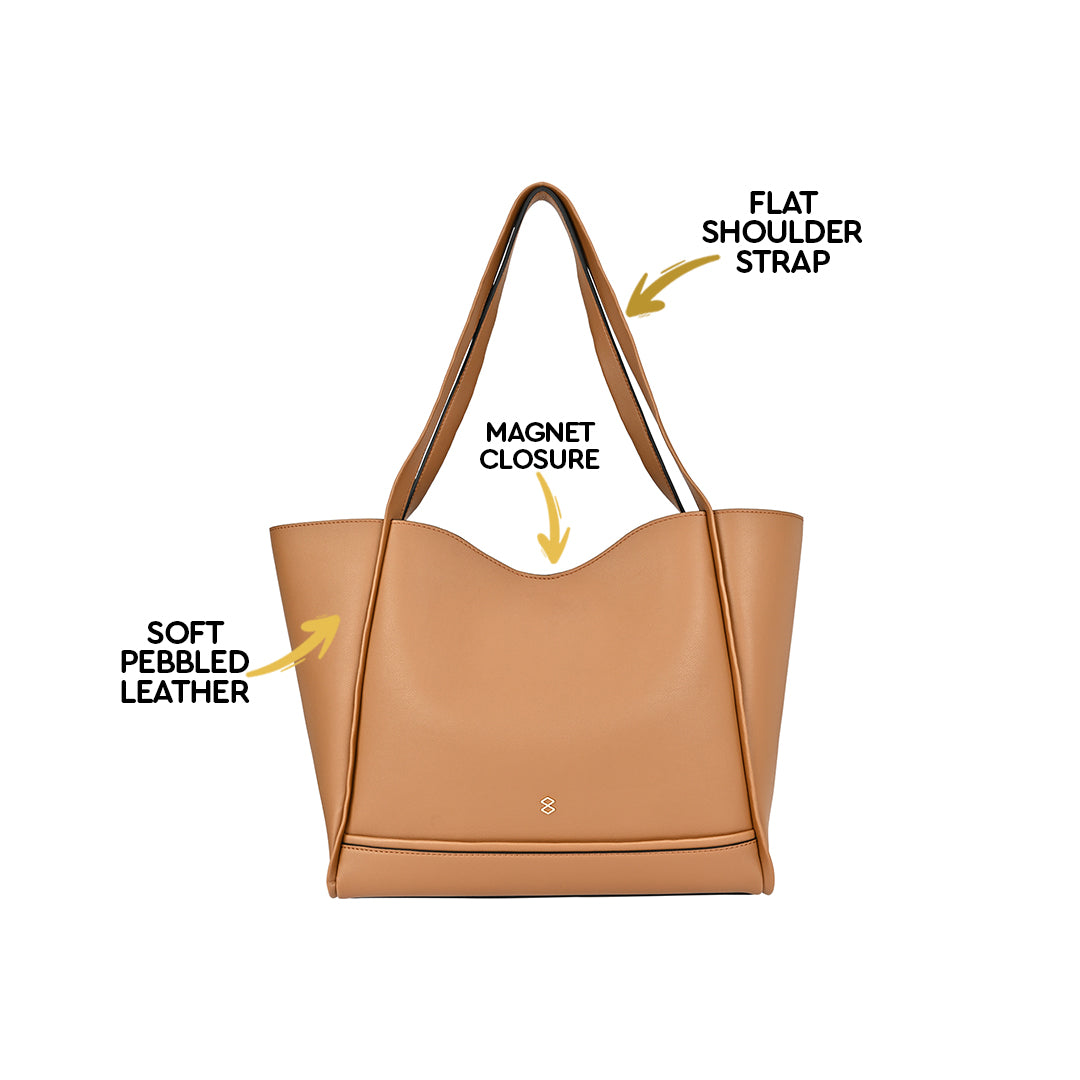 Horra Solid Oversized Tote Bag