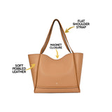 Horra Solid Oversized Tote Bag