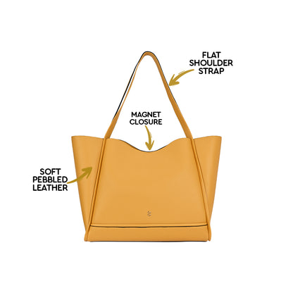 Horra Solid Oversized Tote Bag