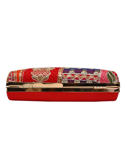 Horra Embellished Silk Clutch