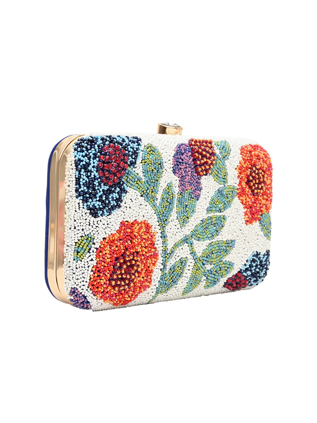 Horra Beads Emboridery Embellished Silk Party Clutch