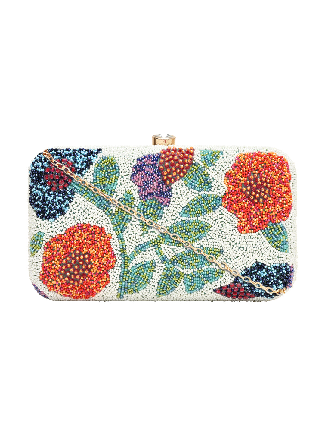 Horra Beads Emboridery Embellished Silk Party Clutch