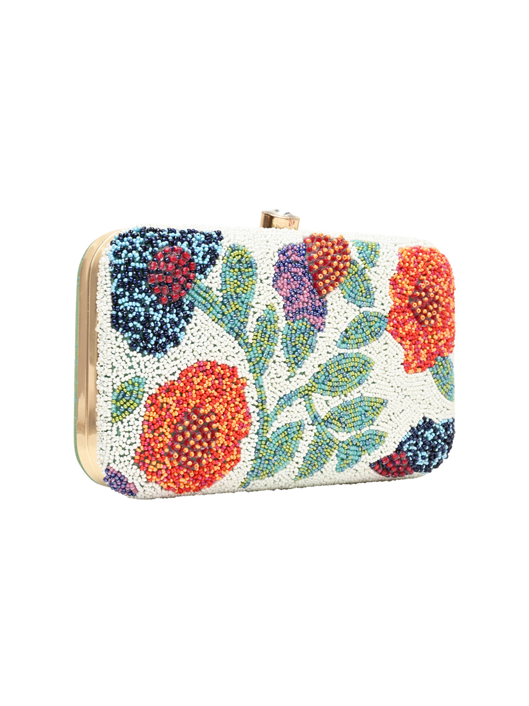 Horra Beads Emboridery Embellished Silk Party Clutch