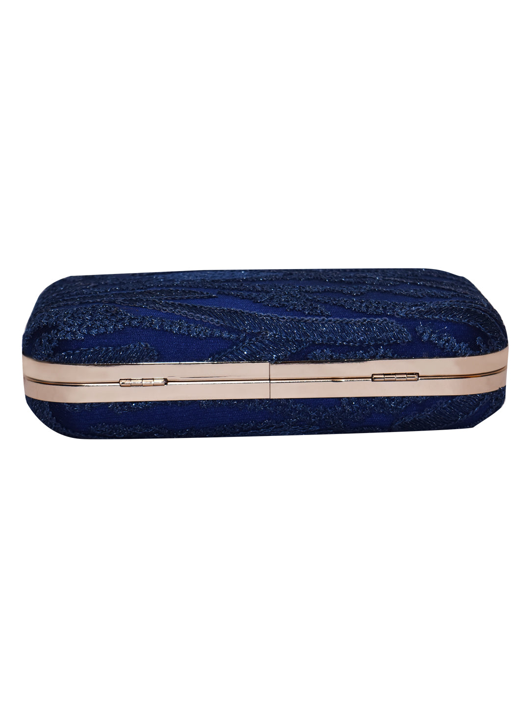 Horra Embroidered Casual Clutch With Detachable Sling Chain