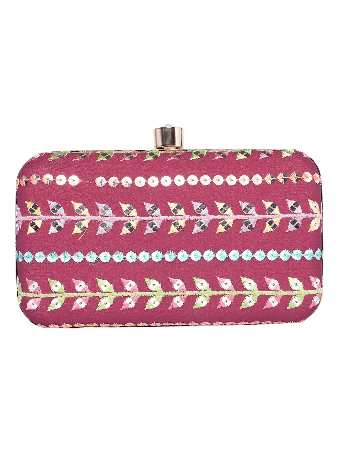 HORRA GOTA WORK PARTY CLUTCH WITH DETACHABLE CHAIN SLING