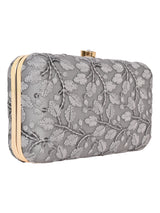 Horra Embroidered Flower Design Women's Party Clutch