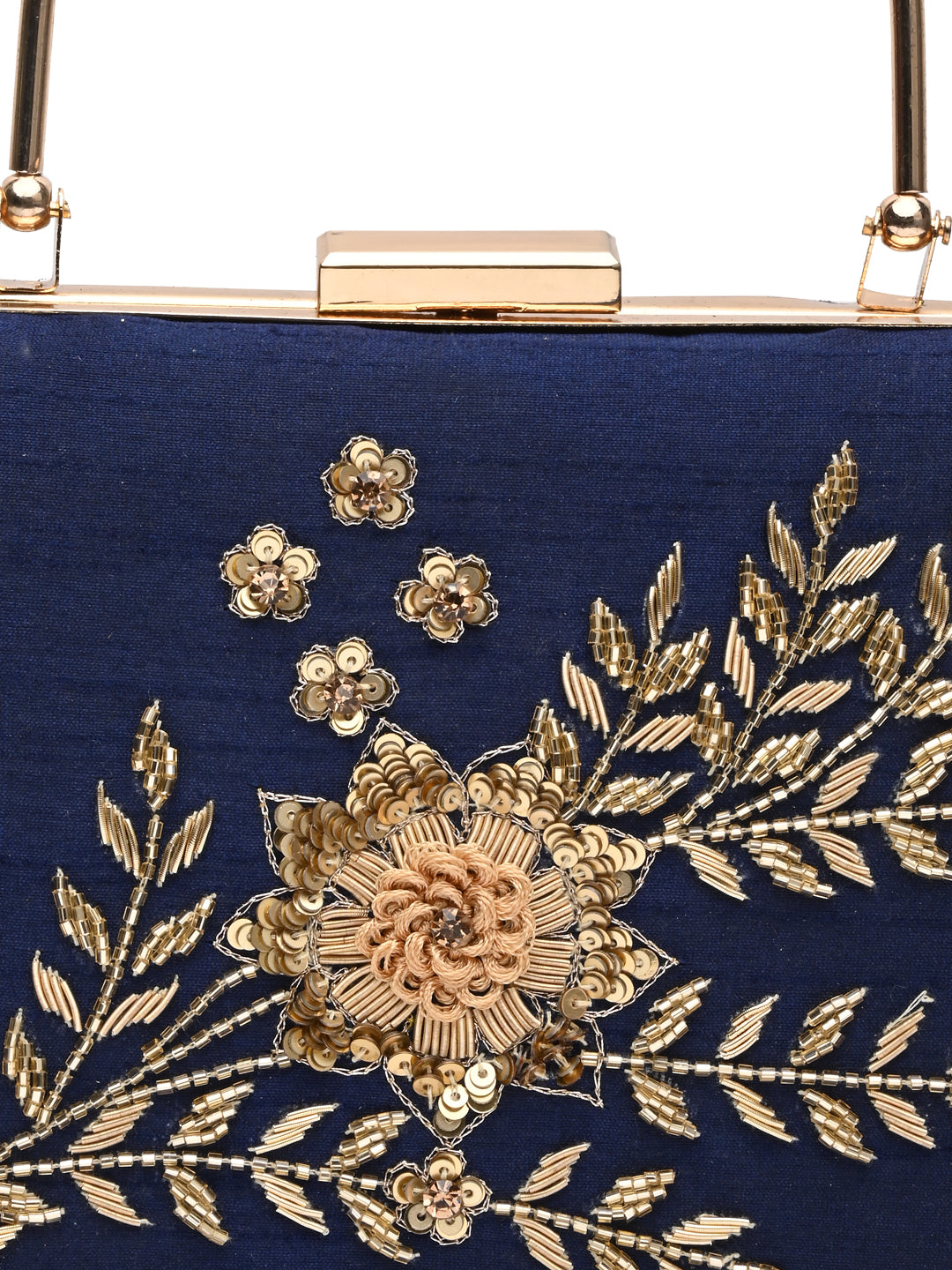 Horra Embellished Silk Clutch