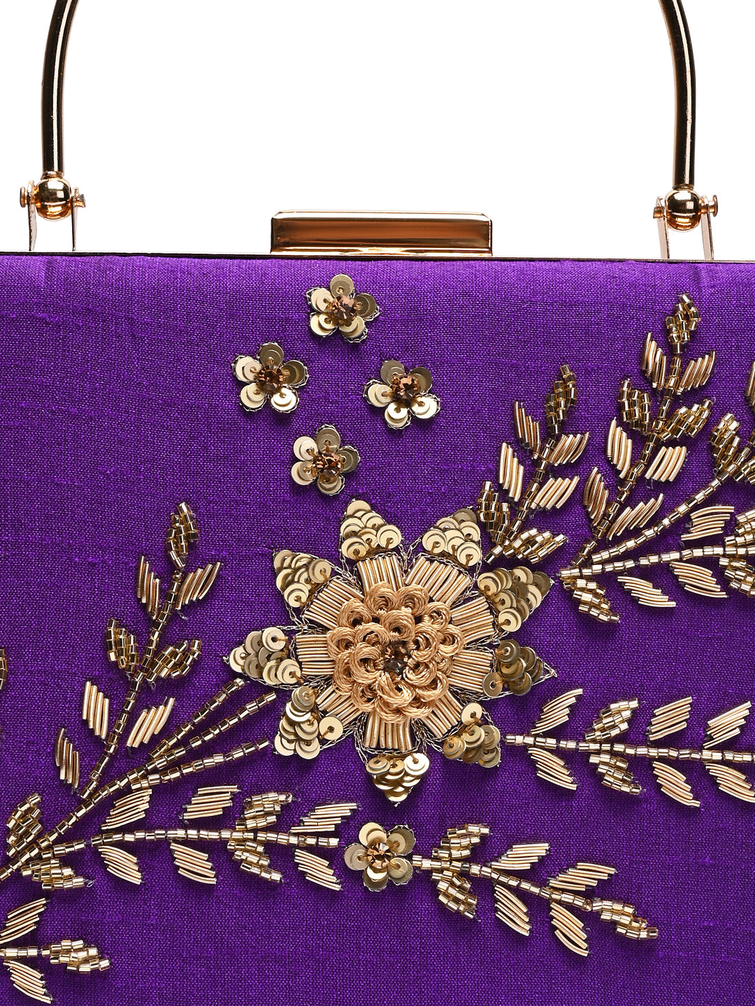 Horra Embellished Silk Clutch