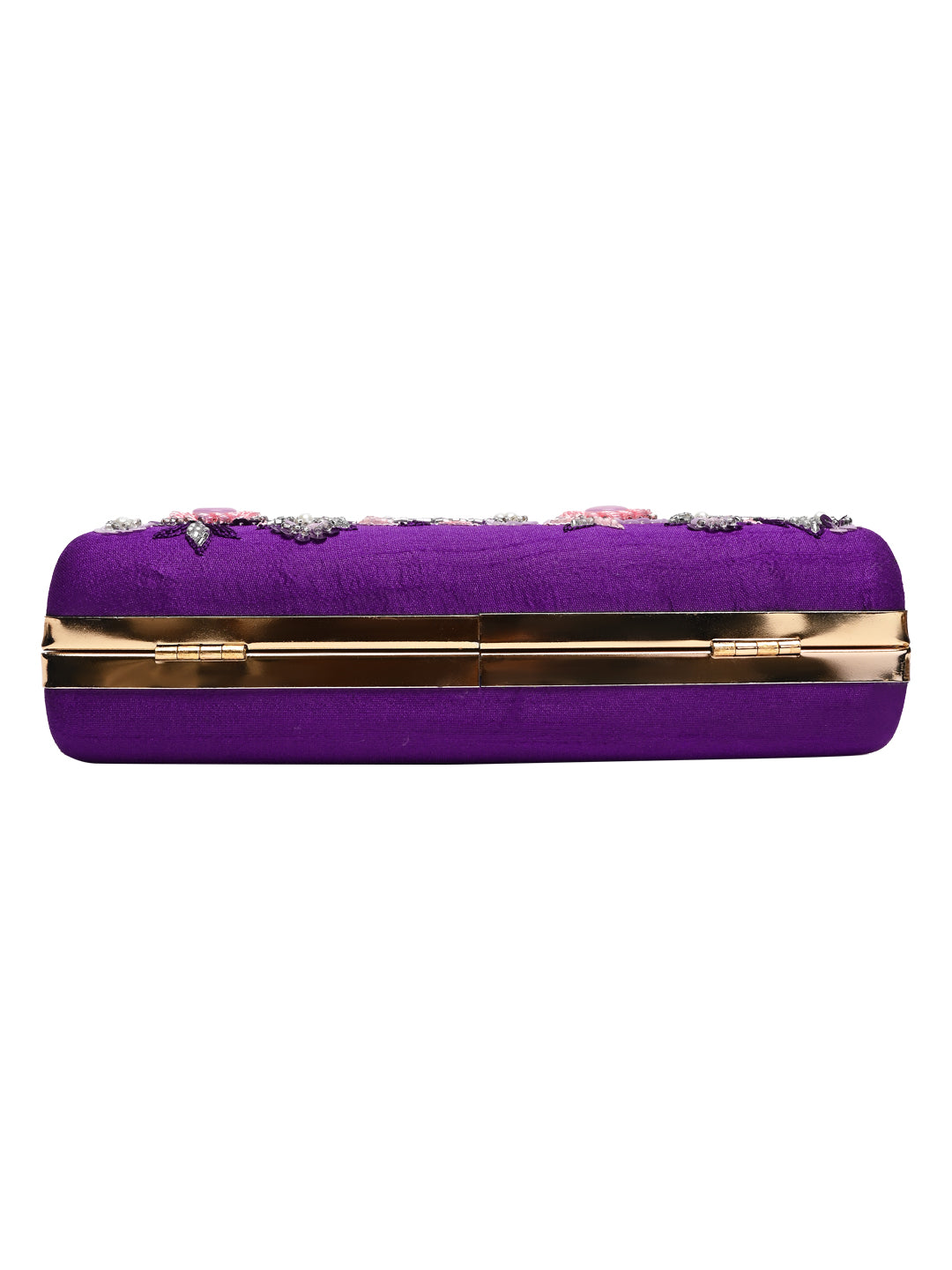 Horra Embellished Silk Clutch