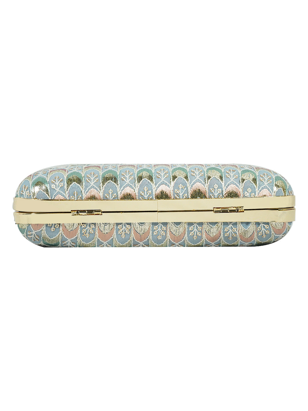 HORRA EMBROIDERY PARTY CLUTCH WITH DETACHABLE CHAIN SLING