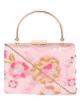 HORRA LIGHT PINK FLOWER CLUTCH