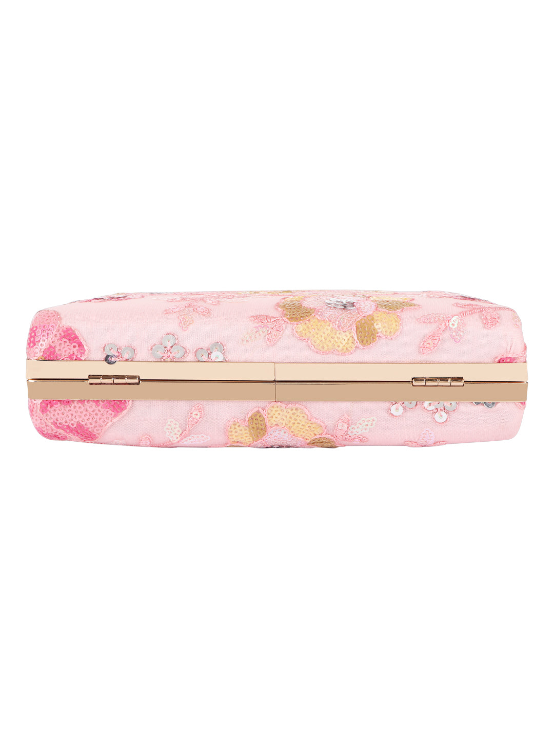 HORRA LIGHT PINK FLOWER CLUTCH