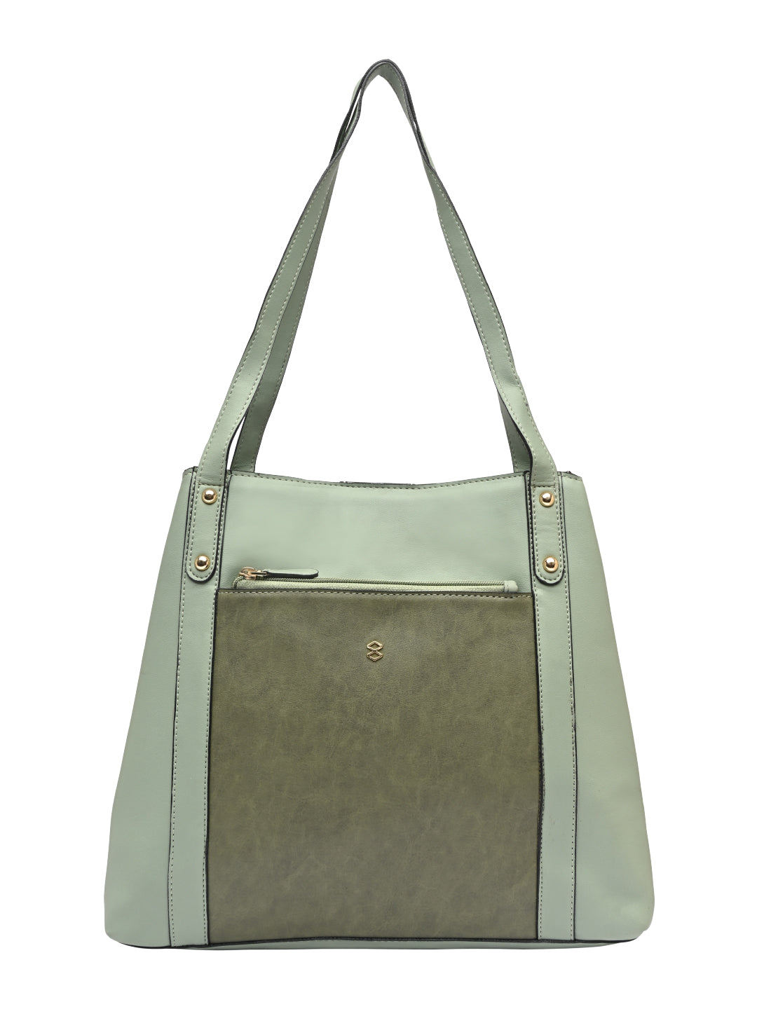 HORRA CASUAL HANDBAG MINT GREEN WITH 3 COMPARTMENTS