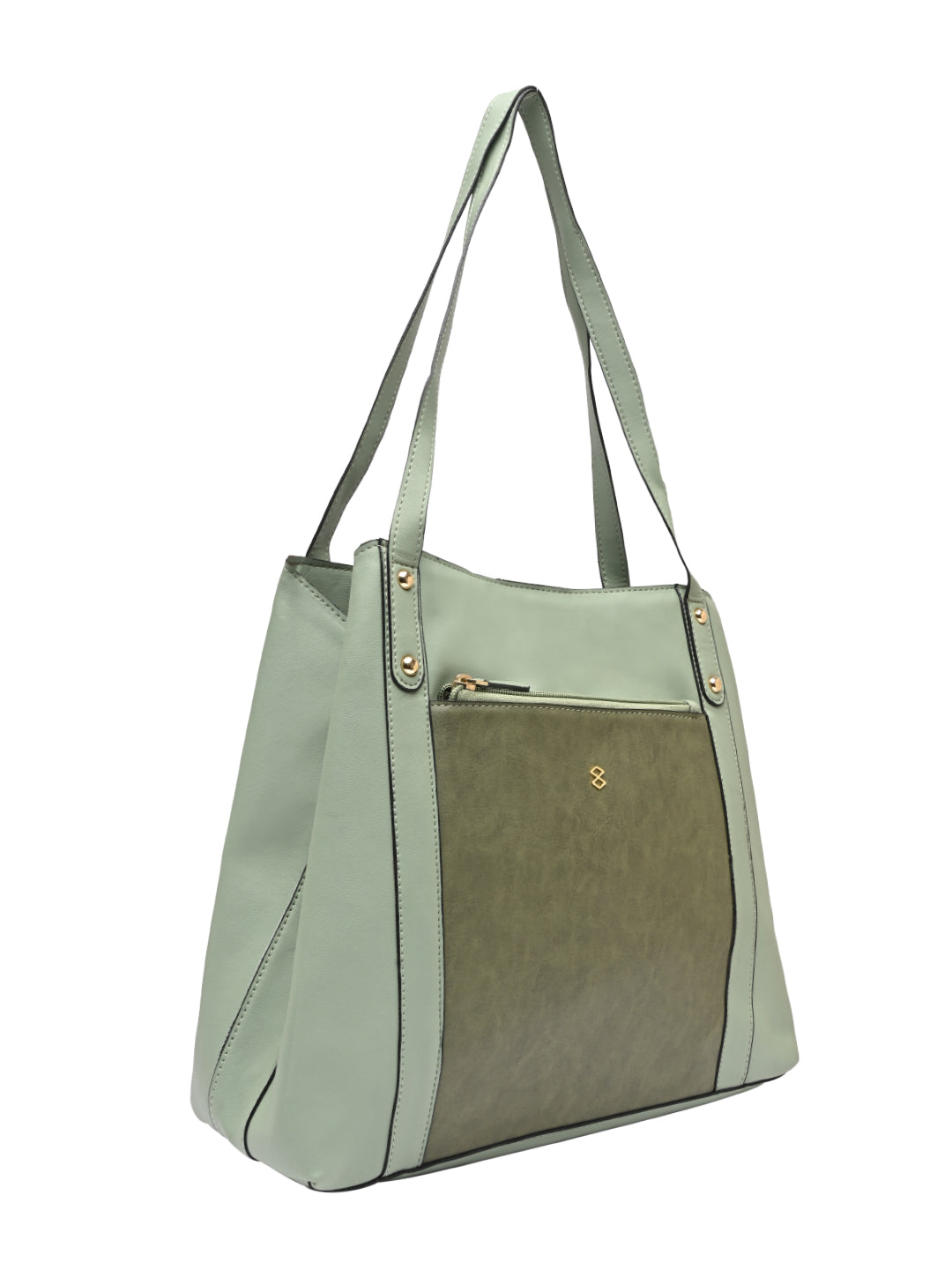 HORRA CASUAL HANDBAG MINT GREEN WITH 3 COMPARTMENTS