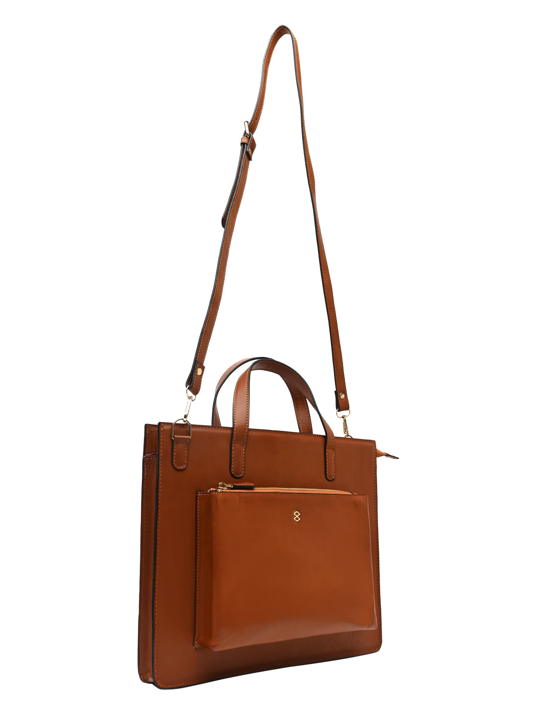 Horra Unisex 13 Inch Laptop Bag - Tan