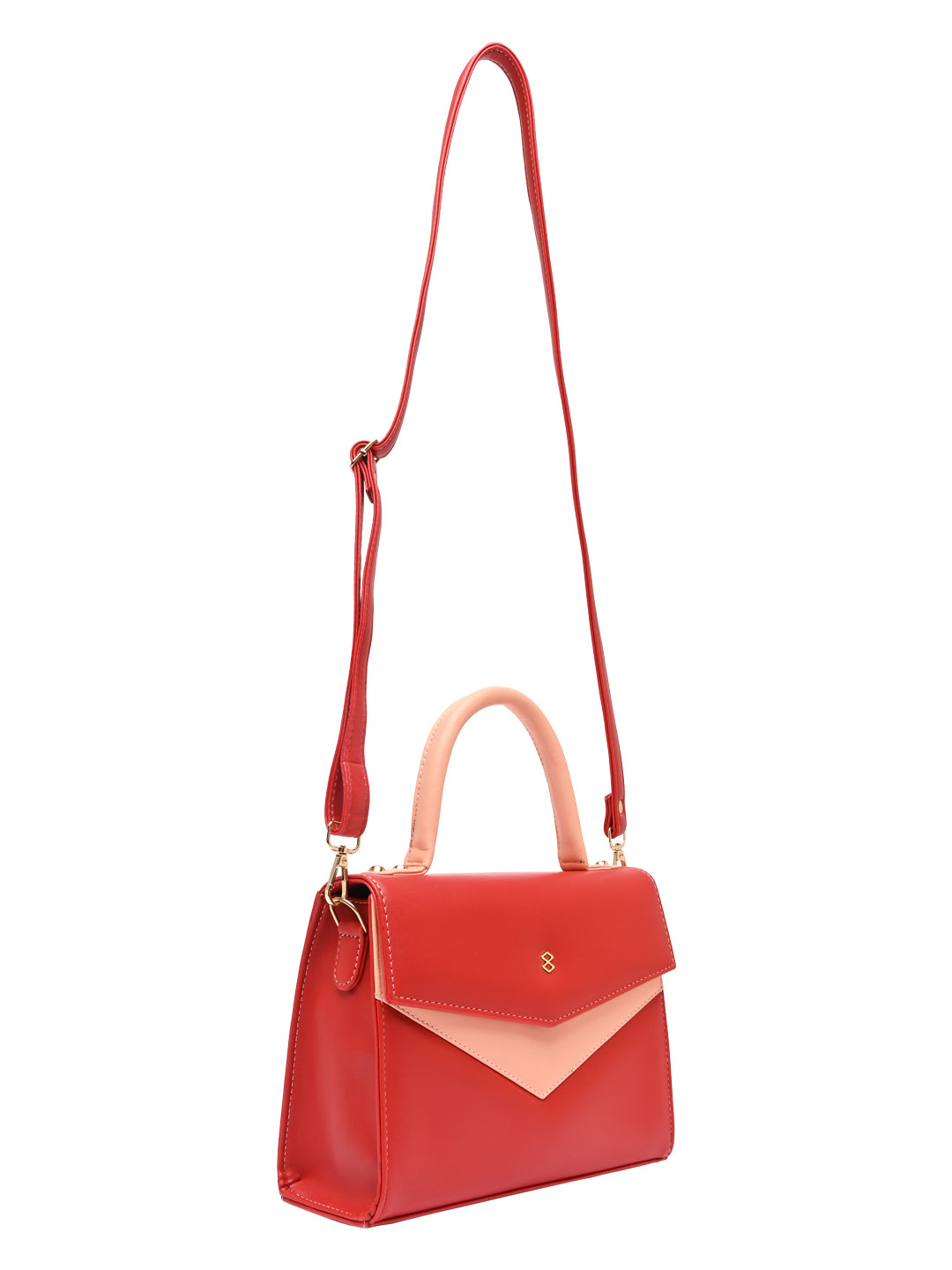 Horra Casual Colorblocked Sling Bag - Red