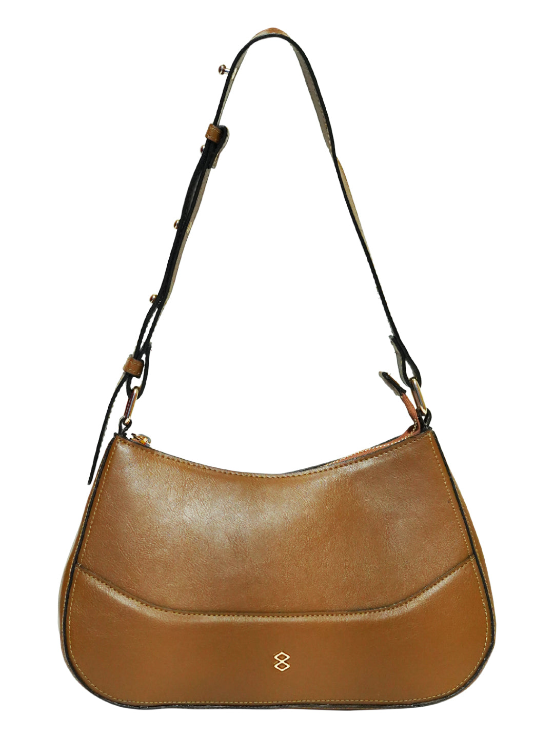 HORRA CASUAL TAN SHOULDER BAG WITH ADJUSTABLE STRAP