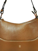 HORRA CASUAL TAN SHOULDER BAG WITH ADJUSTABLE STRAP