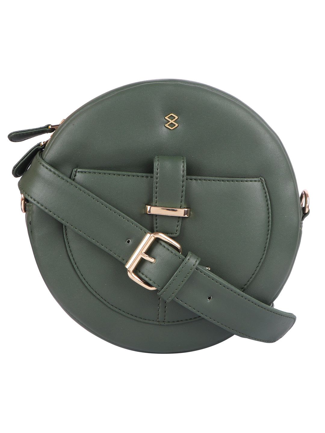 Horra Stylish Round Crossbody Sling with Detachable Strap