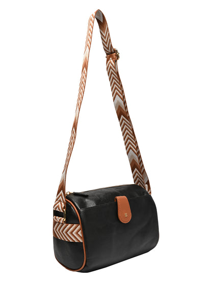 Horra Casual Sling Bag For Women - Black