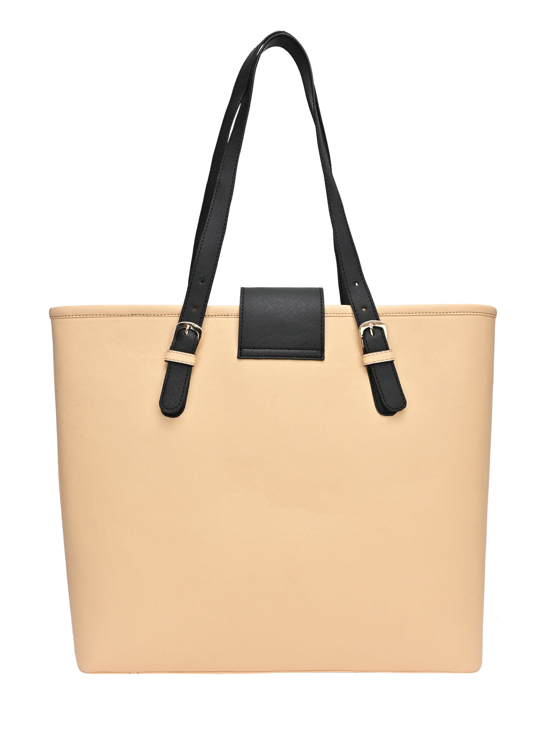 Horra Solid Oversized Tote bag for Women - Beige