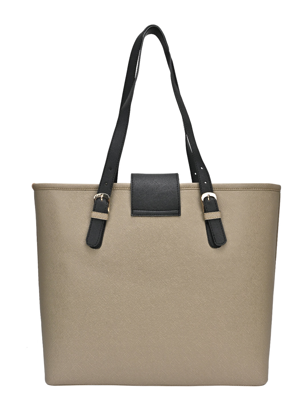 Horra Solid Oversized Tote bag for Women - Beige