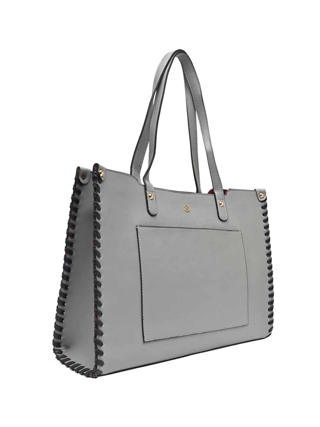 Horra Oversized Tote Bag With Front Pocket Grey