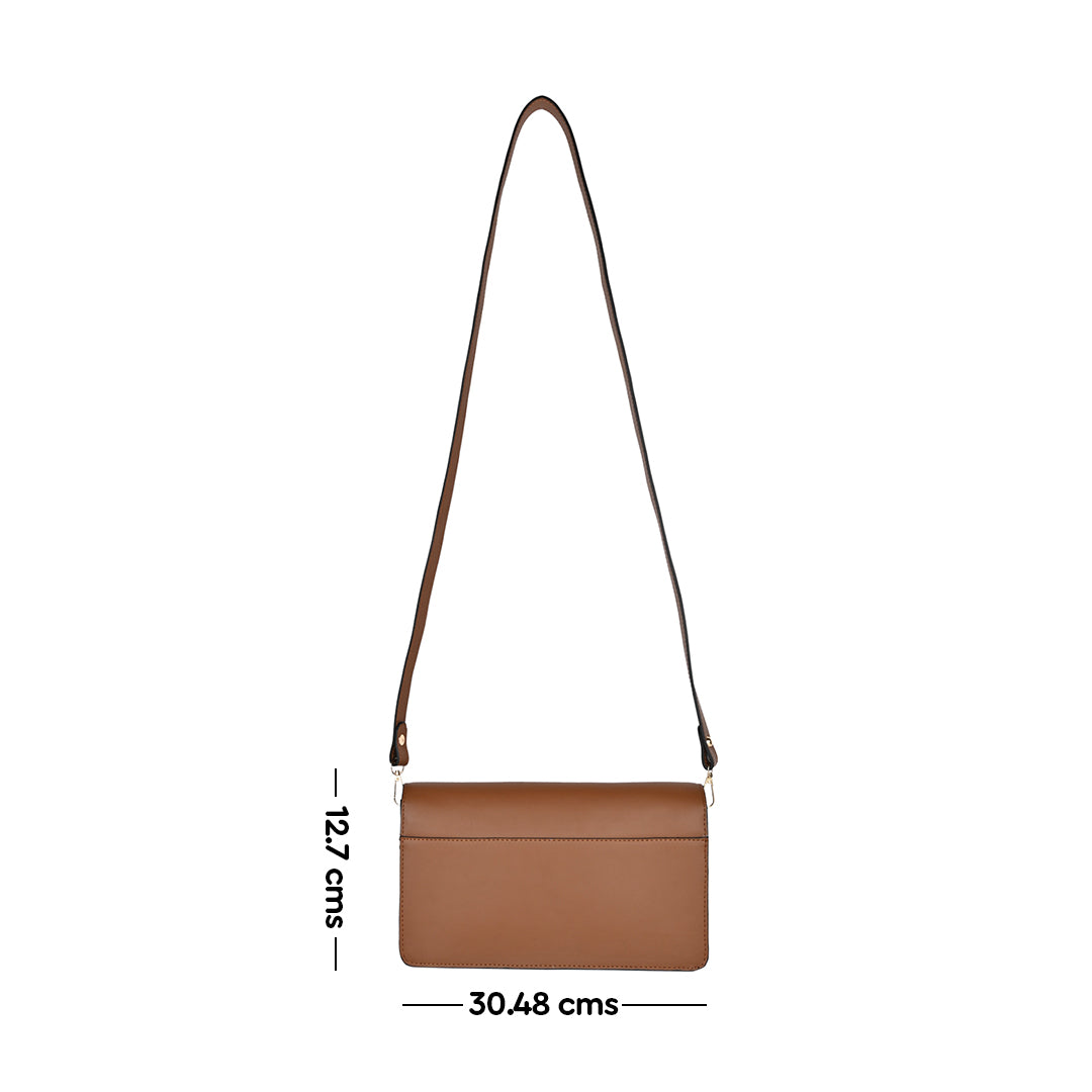 Horra Casual Mini Sling Bag  - Tan