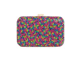 Multicolor Solid Rainbow Clutch - Horra Luxury