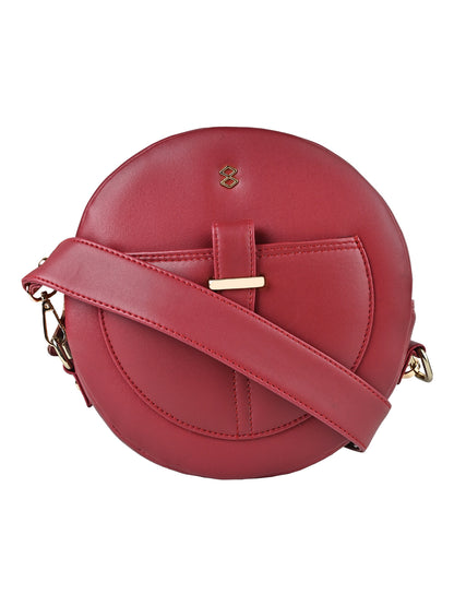 Horra Stylish Round Crossbody Sling with Detachable Strap