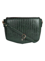 HORRA CROCO MEDIUM SLING GREEN