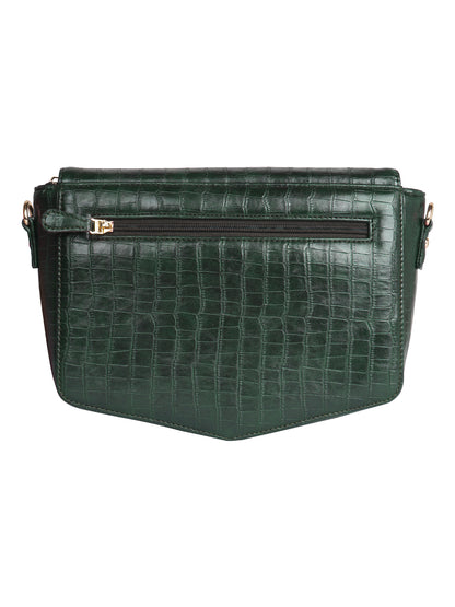 HORRA CROCO MEDIUM SLING GREEN