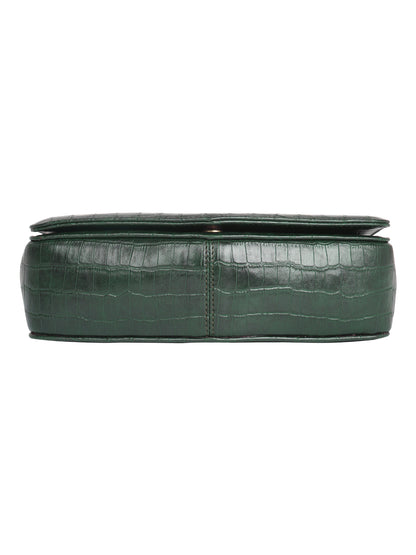 HORRA CROCO MEDIUM SLING GREEN