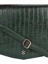 HORRA CROCO MEDIUM SLING GREEN